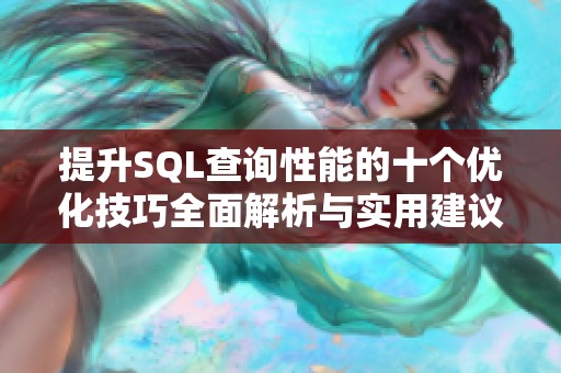 提升SQL查询性能的十个优化技巧全面解析与实用建议