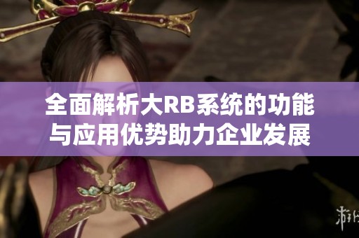 全面解析大RB系统的功能与应用优势助力企业发展