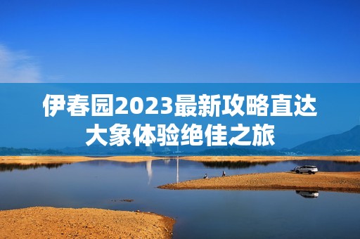 伊春园2023最新攻略直达大象体验绝佳之旅