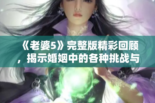 《老婆5》完整版精彩回顾，揭示婚姻中的各种挑战与感动