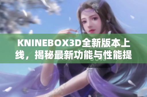 KNINEBOX3D全新版本上线，揭秘最新功能与性能提升细节