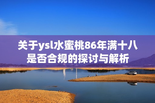 关于ysl水蜜桃86年满十八是否合规的探讨与解析