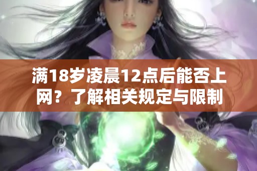 满18岁凌晨12点后能否上网？了解相关规定与限制