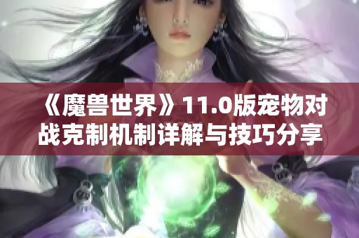 《魔兽世界》11.0版宠物对战克制机制详解与技巧分享