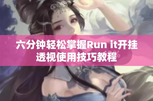 六分钟轻松掌握Run it开挂透视使用技巧教程