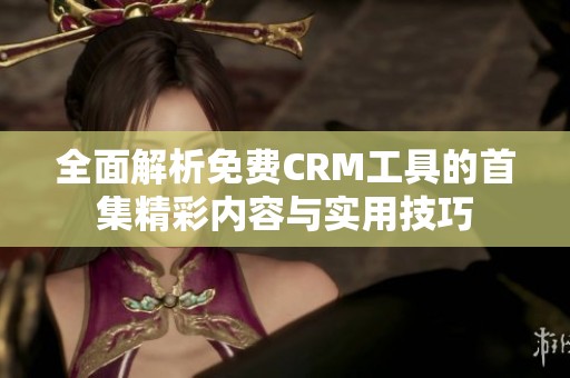 全面解析免费CRM工具的首集精彩内容与实用技巧