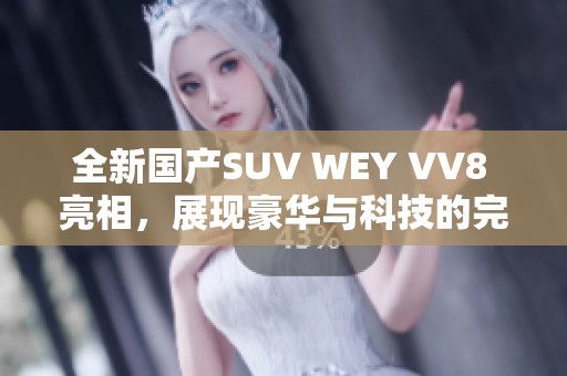 全新国产SUV WEY VV8 亮相，展现豪华与科技的完美结合