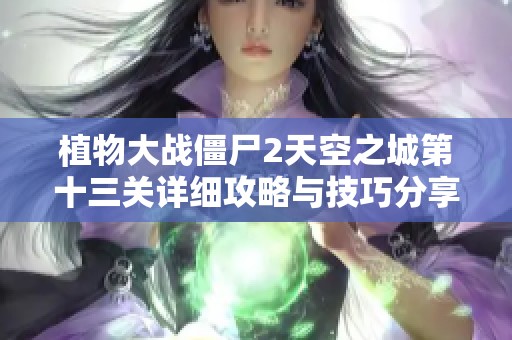 植物大战僵尸2天空之城第十三关详细攻略与技巧分享