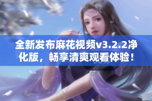 全新发布麻花视频v3.2.2净化版，畅享清爽观看体验！