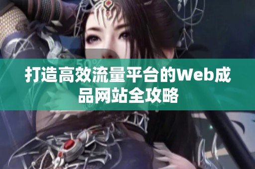 打造高效流量平台的Web成品网站全攻略