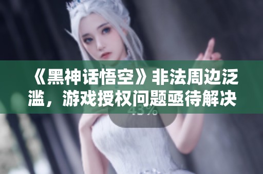 《黑神话悟空》非法周边泛滥，游戏授权问题亟待解决