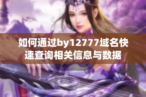 如何通过by12777域名快速查询相关信息与数据