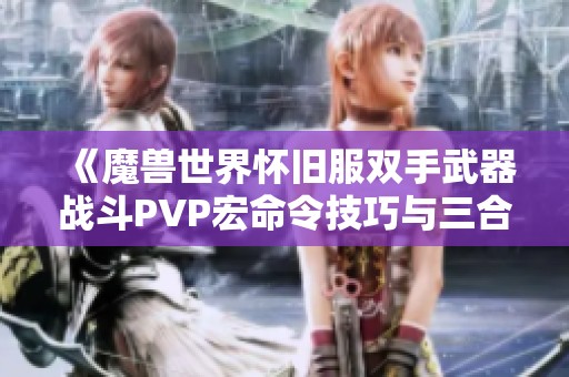 《魔兽世界怀旧服双手武器战斗PVP宏命令技巧与三合一技能分析》