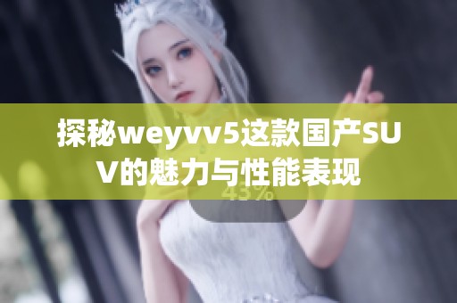 探秘weyvv5这款国产SUV的魅力与性能表现