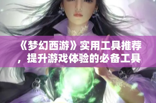 《梦幻西游》实用工具推荐，提升游戏体验的必备工具大全