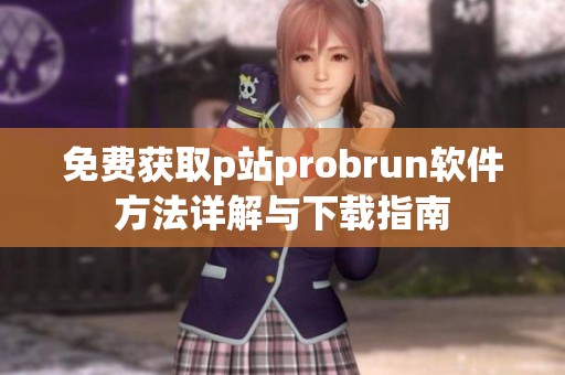 免费获取p站probrun软件方法详解与下载指南