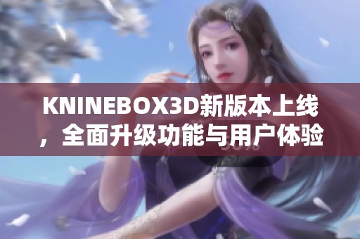 KNINEBOX3D新版本上线，全面升级功能与用户体验解析