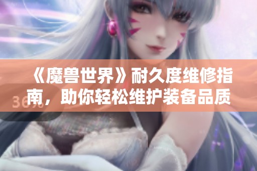 《魔兽世界》耐久度维修指南，助你轻松维护装备品质