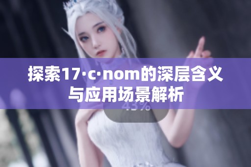 探索17·c·nom的深层含义与应用场景解析