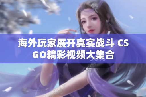 海外玩家展开真实战斗 CSGO精彩视频大集合