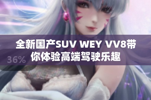 全新国产SUV WEY VV8带你体验高端驾驶乐趣