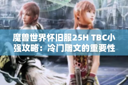 魔兽世界怀旧服25H TBC小强攻略：冷门雕文的重要性与提前准备秘籍