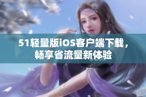 51轻量版iOS客户端下载，畅享省流量新体验