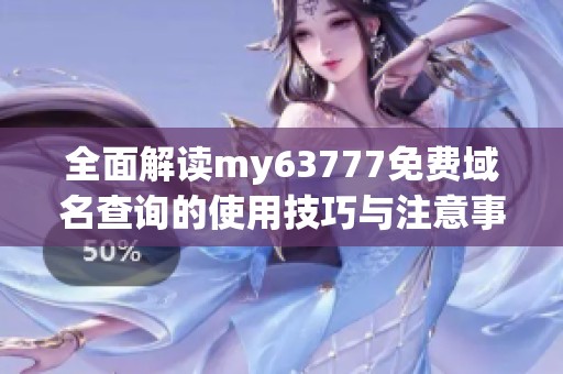 全面解读my63777免费域名查询的使用技巧与注意事项