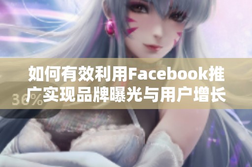 如何有效利用Facebook推广实现品牌曝光与用户增长