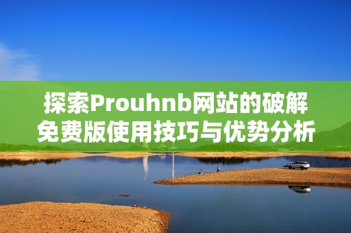 探索Prouhnb网站的破解免费版使用技巧与优势分析