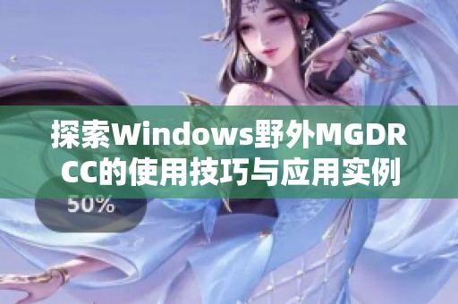 探索Windows野外MGDRCC的使用技巧与应用实例