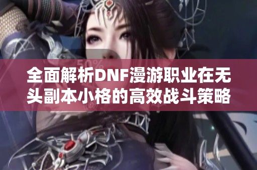 全面解析DNF漫游职业在无头副本小格的高效战斗策略