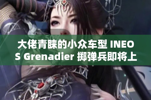 大佬青睐的小众车型 INEOS Grenadier 掷弹兵即将上市