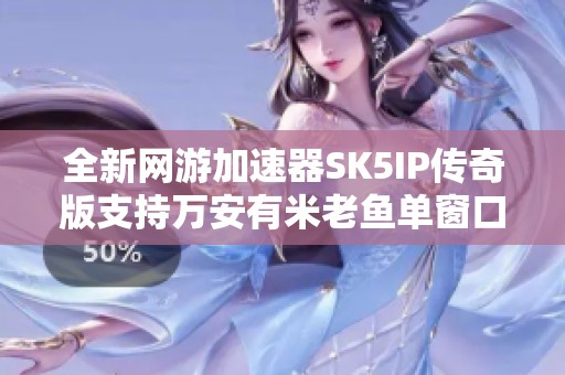 全新网游加速器SK5IP传奇版支持万安有米老鱼单窗口IP重写