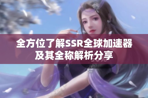 全方位了解SSR全球加速器及其全称解析分享