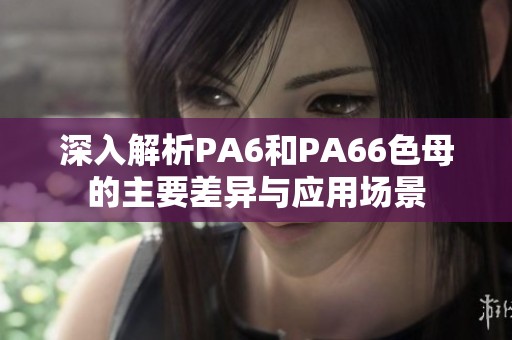 深入解析PA6和PA66色母的主要差异与应用场景