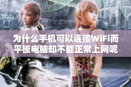 为什么手机可以连接WiFi而平板电脑却不能正常上网呢