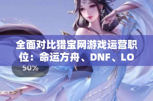 全面对比猎宝网游戏运营职位：命运方舟、DNF、LOL与原神住宿福利分析