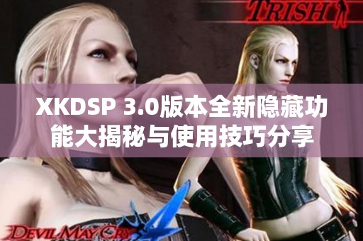 XKDSP 3.0版本全新隐藏功能大揭秘与使用技巧分享