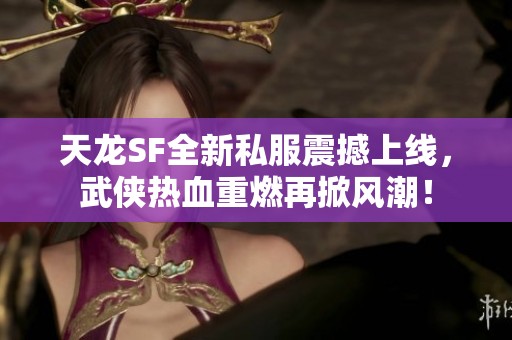 天龙SF全新私服震撼上线，武侠热血重燃再掀风潮！