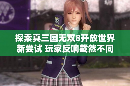 探索真三国无双8开放世界新尝试 玩家反响截然不同