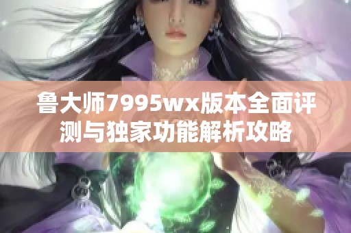 鲁大师7995wx版本全面评测与独家功能解析攻略