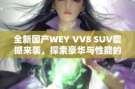 全新国产WEY VV8 SUV震撼来袭，探索豪华与性能的完美结合