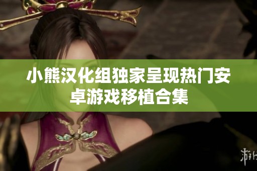 小熊汉化组独家呈现热门安卓游戏移植合集