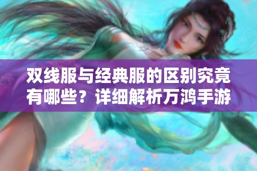 双线服与经典服的区别究竟有哪些？详细解析万鸿手游网。