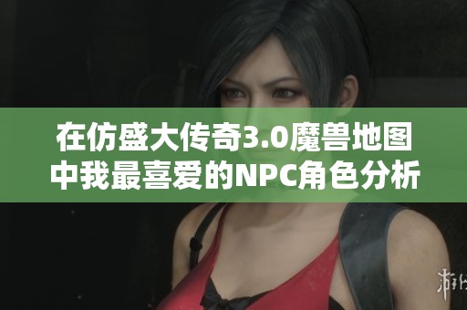 在仿盛大传奇3.0魔兽地图中我最喜爱的NPC角色分析与推荐