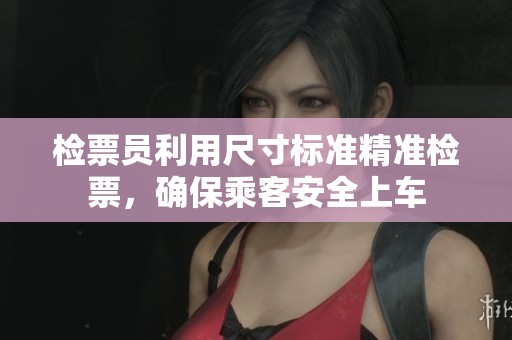 检票员利用尺寸标准精准检票，确保乘客安全上车