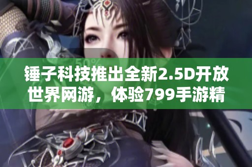 锤子科技推出全新2.5D开放世界网游，体验799手游精彩魅力