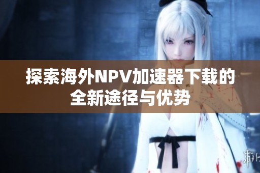 探索海外NPV加速器下载的全新途径与优势