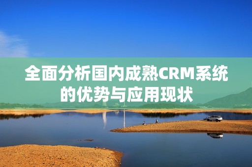 全面分析国内成熟CRM系统的优势与应用现状